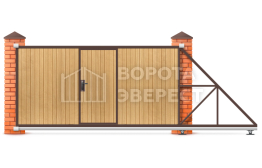 Деревянные ворота 3000×2000 ВЭ-5454